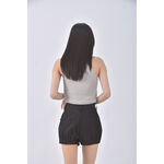 (L) 高腰質感燈籠黑色短褲二手衣, , large