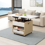 【唯熙傢俱】雷莎原木雙色小茶几, , large