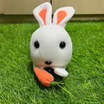 【可愛造型 可機洗 透氣抗菌】小白兔 零錢包 吊飾 鑰匙圈吊飾 禮物 交換禮物 包包吊飾【加贈購物袋顏色隨機】, , large