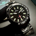 [星晴錶業]WAKMANN手錶,46mm,WA00046黑色錶面黑錶殼深黑色精鋼錶帶款, , large