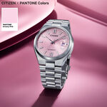 CITIZEN 星辰 X PANTONE Nowstalgia 限定夢幻粉 經典機械錶 NJ0158-89X, , large