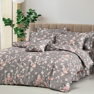 【多利寶寢具】INDIAN_100%純天絲雙人七件式床罩組-花溪