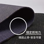 【怪獸】B+ 居家萬用止滑墊 亞麻系列 (60x40cm) -亞麻黑, , large
