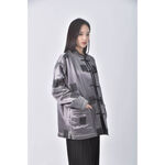 (L) greenleaf fashion center中式灰色外套二手衣, , large