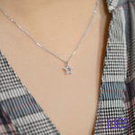 [ides愛蒂思] 成年禮 生日禮 日系輕珠寶OL系列設計款14K金鑽石項鍊鎖骨鍊/星星, , large