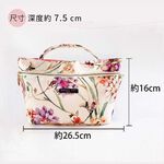 日本製【Passage Bois】小蒼蘭 雙口袋大容量抗菌手提袋, , large