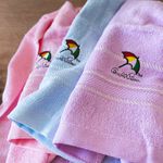 [凱美棉業] 5入組 隨機出色 MIT台灣製 28兩厚實雨傘牌 刺繡小LOGO大人巾/毛巾 粉嫩4色款, , large