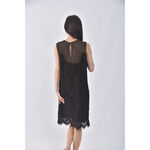 (M) 無袖蕾絲黑色洋裝二手衣, , large