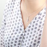 【Angel & Me】迷你 可移動的游標卡尺 工具 s925 純銀項鍊 生日 週年 畢業 情人節 聖誕節 禮物, , large