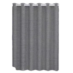 Thickened Roman-style shower curtain (200cm wide x 180cm high) made of imitation linen polyester fabric with large perforations, suitable for Nordic and waterproof applications., , large