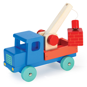 mentari 藍天吊卡車(木製玩具/交通工具/工程車)