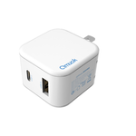 【amuok】20W mini GaN氮化鎵電源供應器-白色(充電器 快充頭 充電頭 旅充頭), , large