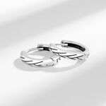 韓版s925純銀復古樹紋耳扣款耳環  -附馬卡收納盒, , large