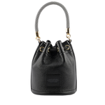 MARC JACOBS The Bucket Bag Logo 壓印二用迷你水桶包/黑色, , large