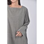 (F) bliss bunch質感方領灰色洋裝二手衣, , large