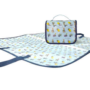 【世豐】比得兔春遊多功能野餐墊(袋)+盥洗包 盥洗包 春遊(洗漱包 收納包 旅行收納包 整理包 化妝包 旅行收納 過夜包 防潑水 出國 出差 旅行 露營)