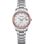 CITIZEN 星辰 光動能經典女錶-白/27.5mm EW2319-71A, , large