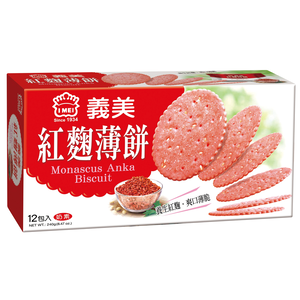 義美量販紅麴薄餅240克x2盒
