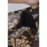 (S) 花紋棕色洋裝二手衣, , large