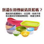 GS MALL 台灣製造 伸縮式清洗瀝水籃 伸縮式瀝水籃 清洗架 瀝水籃 清洗籃 瀝水架 伸縮架 廚房收納架, , large