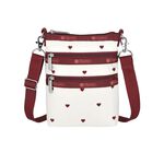 |快速出貨|Lesportsac 3-Zip Crossbody 三層拉鍊斜背包/ 莓果心刺繡, , large