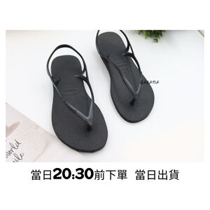 『限時三天特賣』[巴拉娜巴西人字拖專賣店]中壢實體店面 Havaianas SUNNY 涼鞋 哈瓦仕 夾腳拖/人字拖鞋 黑色 沙灘 海灘 海邊