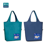 Eco-friendly Dual-Color Reversible tote bag (Cerulean), , large