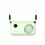 【Timo】 Snowstorm Ice-Cooling 100-Speed Powerful Refrigeration Neck-Mounted Upward Airflow Ice Fan TF-07 - Green, , large