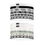 NIKE FLEX CLASSIC 頭帶 6PK PRINTED 運動頭帶 止汗髮帶 矽膠止滑 彈性 多選擇 白黑 粉綠, , large