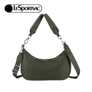 |快速出貨|Lesportsac SM Conv Hobo 手提肩背兩用側背包月亮包/ 橄欖綠
