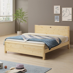 【唯熙傢俱】沐木北歐松5尺雙人床, , large