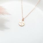 【Angel & Me】Good Luck Compass s925 sterling silver 18k Rose Gold plated necklace, , large