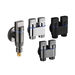 Washing machine water stop valve, black dual outlet, , large