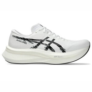Asics Magic Speed 4 男 慢跑鞋 緩衝 彈力 白 黑 [1011B875-101]