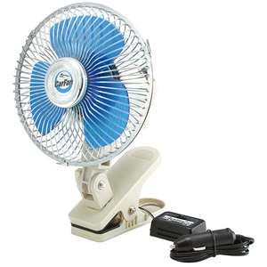 【Da Ji Industry】12V Japanese-Style Car Fan - Clip-On 20CM/8-Inch - Cigarette Lighter Plug CF Series (Car Fan, Da Ji Industry)