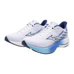 MIZUNO WAVE RIDER 28 男慢跑鞋 超寬楦 運動鞋 白藍 J1GC240401 【樂買網】, , large