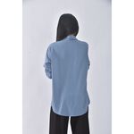 (S) a moo質感藍色襯衫上衣二手衣, , large