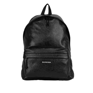 BALENCIAGA Explorer Logo 小羊皮後背包/黑色