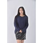 (F) m2 nani韓牌質感圓領藍色長袖上衣二手衣, , large