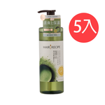【Hair recipe髮的食譜】綠茶柚子淨油保濕水感洗髮露530ml 5入組, , large