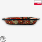 【SOLO歐洲家居】波蘭製 Cerraf 波蘭陶 18.5cm 橢圓小碟 赤霞花語系列, , large