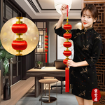 Little Red Lantern 7. 5cm New Year's charm 2 in 3 set #102, , large