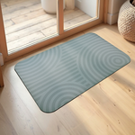 【Monster】 Soft Diatomaceous Earth Printed Mat – Karesansui (58x38cm) – Zen Green, , large