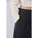 (3XL) 高腰西裝素面藍色長褲二手衣, , large