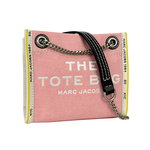 MARC JACOBS 棉質牛仔布鏈帶肩背/斜背托特包/蝴蝶結粉, , large