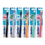 JORDAN 清新酷炫 軟毛 成人牙刷 顏色隨機出貨 一包三入 J-70192, , large