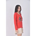 (S) ruby club兔子紅色長袖上衣二手衣, , large