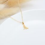 【Angel & Me】Dragonfly s925 sterling silver 24k gold plated necklace gift, , large