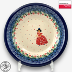 【SOLO Vintage】CA Polish Pottery 21.5cm Deep Plate Soup Plate Red Princess Series, , large