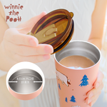 Disney Winnie Stainless Steel Insulated Vacuum Double Drink Cup Set 600ml -  Pink, , large